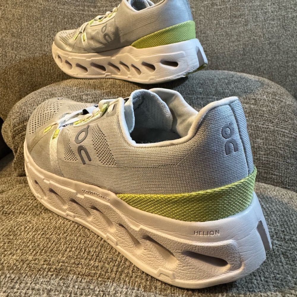 On Cloudeclipse Gray & Lime Woman’s Running Sneak… - image 11